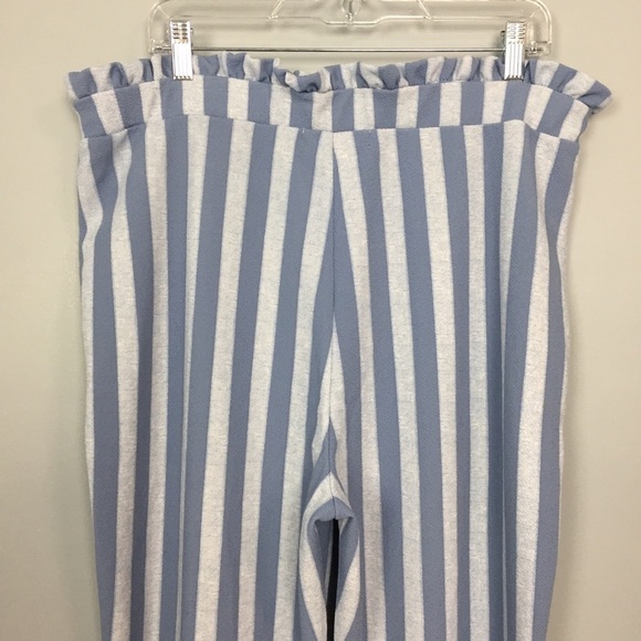 PLANET Gold Plus Striped Paper Bag Waist Pants - Picture 10 of 13